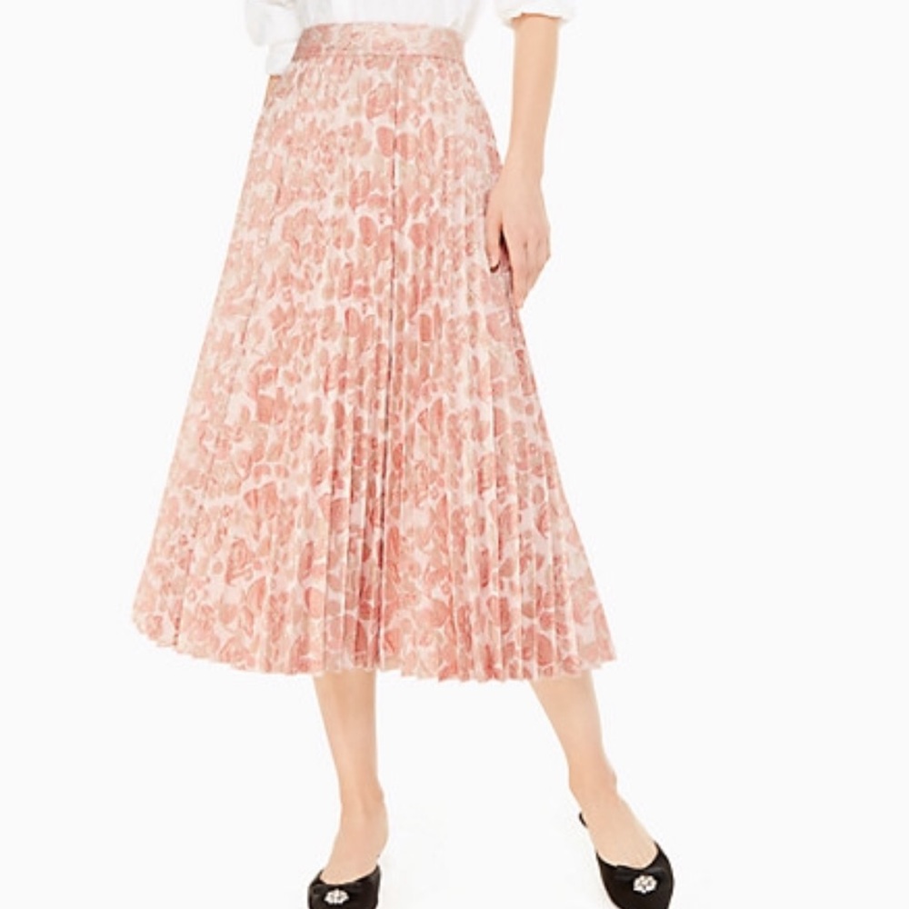 NWT Kate Spade metallic jacquard skirt